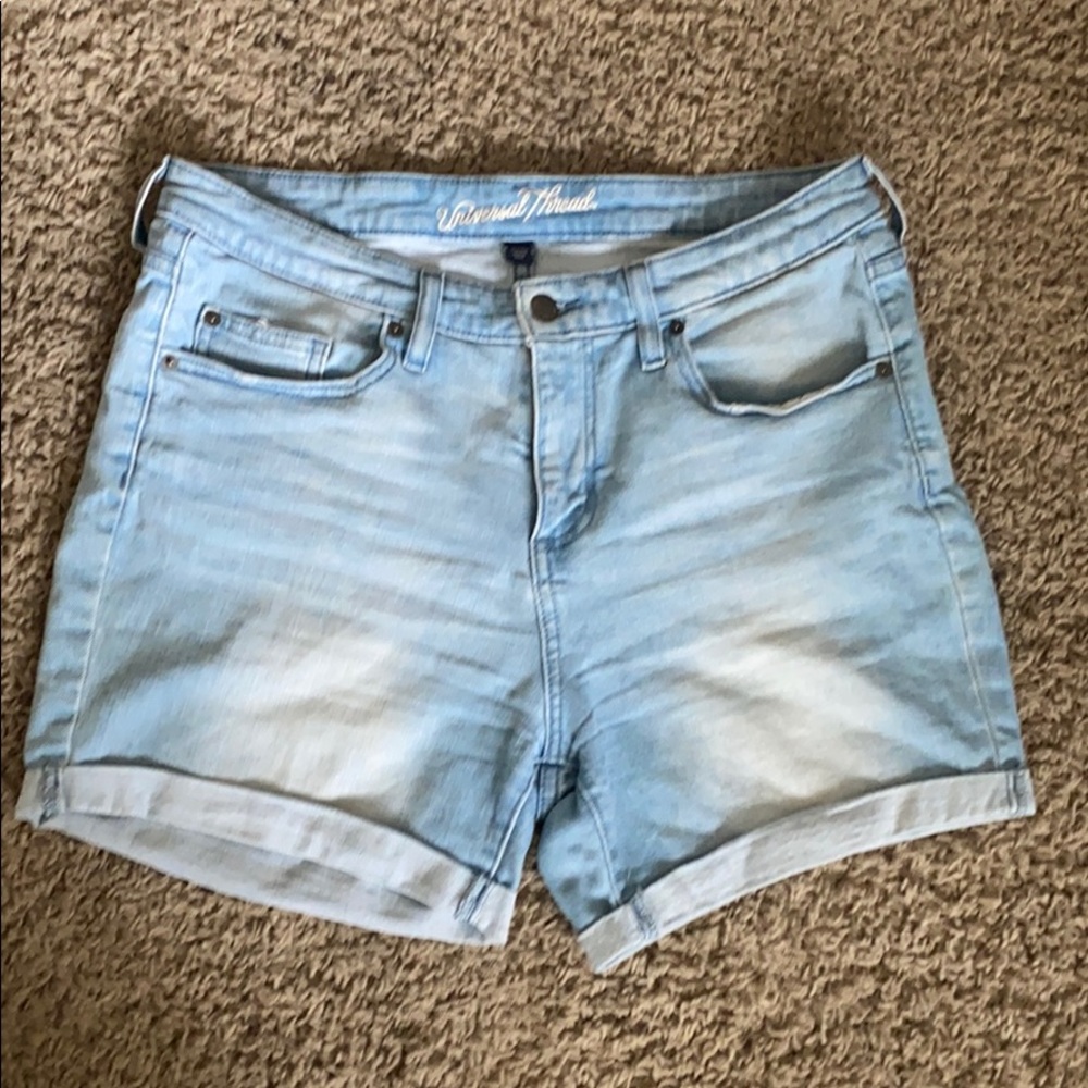 High Rise Jean Shorts